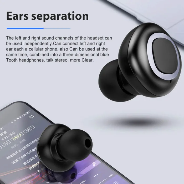 Мини Bluetooth наушники беспроводные наушники с зарядным устройством для iPhone X 8/8P samsung huawei GV99