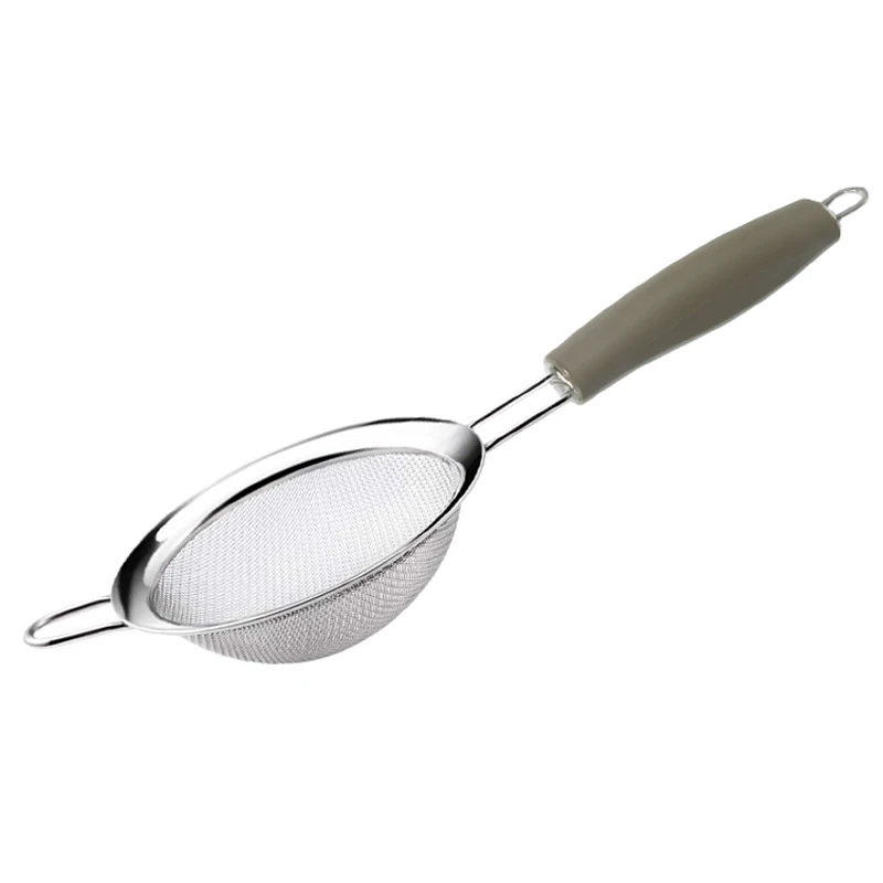 

Stainless Steel Kitchen Flour Handheld Screen Mesh Strainer Flour Sieve Oil Strainer colander Kitchen Cooking Tool Wire Skimmer