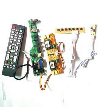 

For LM170E03-TLL3/TLL4 T.V53 drive card board LVDS 4CCFL 30Pin HDMI VGA USB AV RF keyboard+Remote+Inverter LCD panel monitor Kit