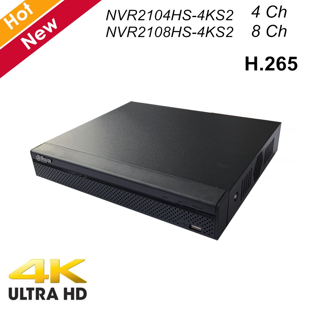 Сетевой видеорегистратор Dahua 4K 4CH 8CH NVR Compact 1U Lite H.265 | Безопасность и защита