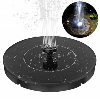 

Solar Fountain Pump Fountain Light Round Floating Fountain Water Pump LED Light Garden Decoration Bird Bath Fountain Light