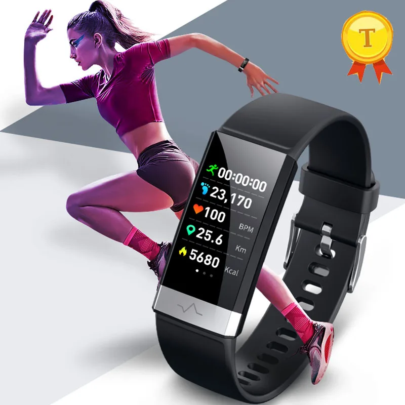 

Hot Sale ECG+PPG O2 HRV Analysis Tracking Motion Smart Watch IP68 Waterproof Smart Band Anti-lost Alarm Fitness Wristbands