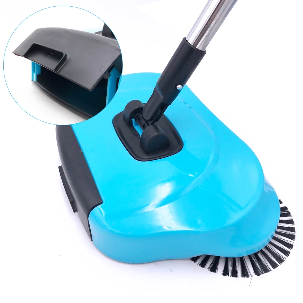 Stainless Steel Sweeping Machine Push Type Hand Push Magic Broom Dustpan Handle Household Cleaning Package Hand Push Sweeper mop