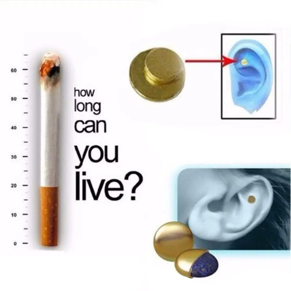 2 шт. Магнитная аурикулярная маска для лечения акупрессурой, против курения, не сигарет, терапия здоровья