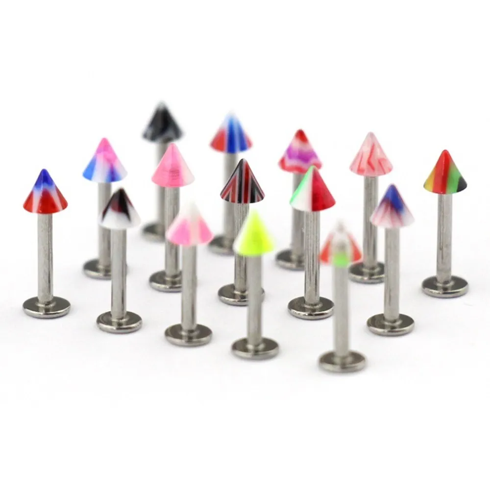 Vertical Labret Lip Piercing Cartilage Tragus piercing jewelry body piercing earrings ear piercing jewelry body piercing jewelry body jewelry 10/20/30/50Pcs