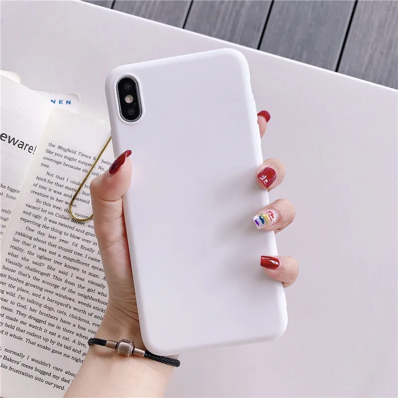 Мягкий матовый Силиконовый чехол из ТПУ для Xiao mi Red mi Note 8/Note 8 Pro, чехол для Xiao mi Red mi Note 7 5 6 Pro 8 T, чехол mi Note 10 Pro - Цвет: White