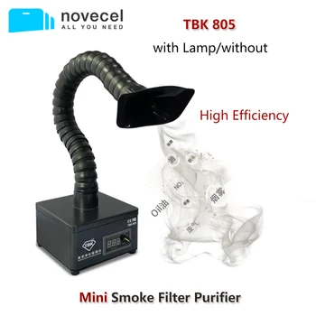 

TBK 805 Mini Smoke Filter Purifier with Lamp High Efficient Fume Cleaner Smoking Instrument Mobile Phone Repair Tools