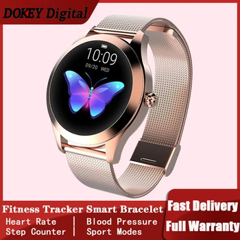 

KW10 Smart Watch Lady For IPHONE Android Fitness Tracker Bracelet 1.04" Heart Rate Bluetooth Waterproof IP67 Pedomter Calories