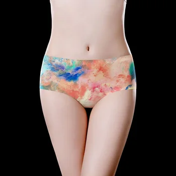 

Tie-Dye Effect Pink Women's Triangle Underwear Bulk