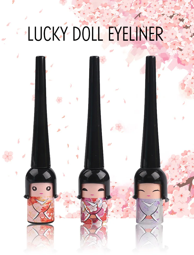 YANQINA lucky doll подводка для глаз более водостойкая, чем легко размазывается жидкая подводка для глаз макияж мягкая подводка для глаз инструменты для макияжа глаз