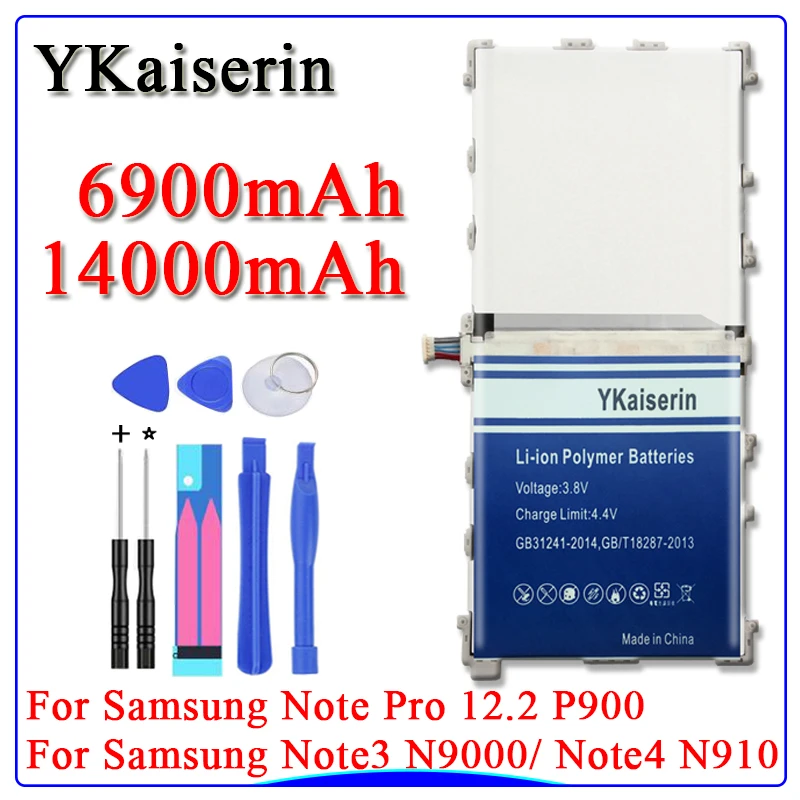 Аккумулятор ykaisin для Samsung Note 3 4 Pro 12 2 Note3 Note4 N900 N9005 N9008 N9002 N9009 N910 N910H SM P900 T9500C |