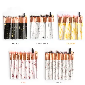 

20Pcs/Set Multifunctional Makeup Brushes Marbling Blender Eye Shadow Eyeliner Concealer Lip Brush Mini Make Up Brush Tool