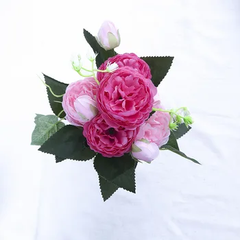 

Silk Flowers for Home Decoration Wedding Decoration for Table Home Flowers Artificial Bouquet Valentine's Day Fake Flower Buz