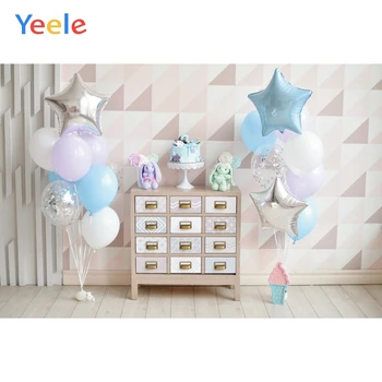 

Yeele Balloons Cabinet Cake Dolls Baby Birthday Photophone Photo Backgrounds Photography Backdrops for Photo Studio Photozone