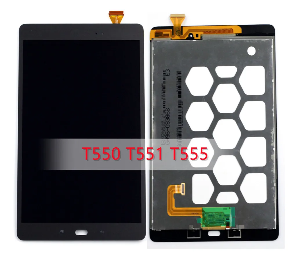 9.7 ''Nuovo Per La Linguetta Della Galassia Di Samsung A 9.7 Sm-T555 Sm-551 T550 T551 T555 Assemblea Lcd Del Convertitore Analogico/Digitale Del Touch