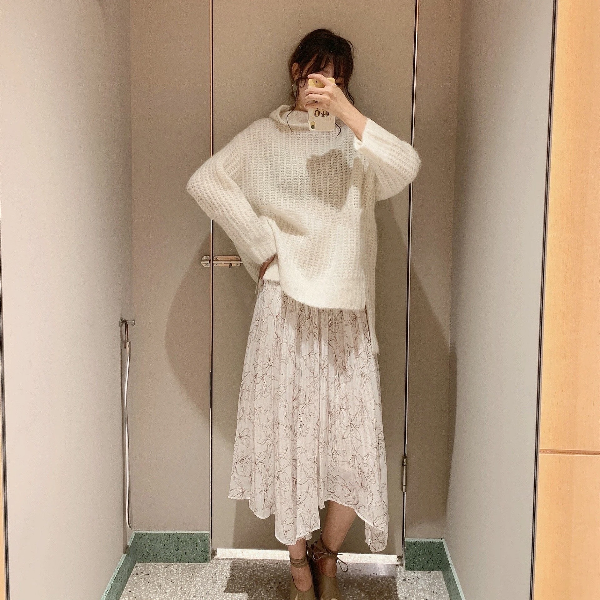 Осень-зима 2020 новая продукция юбка с высокой четкостью асимметричными складками