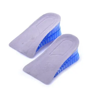 

2019 New Invisible Inner Insoles Silicone Double Layer Adjustable Heightening Pads 1 Pair Height Increase Heel Insoles Cushion