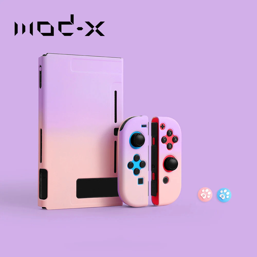 Чехол ModX для Nintendo Switch защитный жесткий чехол консоли NX s Joy Con цветная задняя