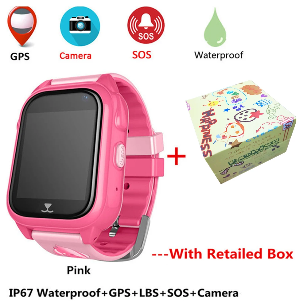 

Anti Lost Child GPS Tracker Smart Watch SOS Smart Monitoring Positioning Phone Kids GPS SOS Call Baby Compatible IOS & Android