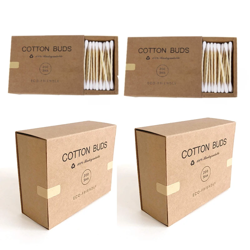 

Disposable Cotton Swab Lint Free Micro Brushes Wood Cotton Buds Swabs Ear Clean Stick Eyelash Extension Glue Removing Tool