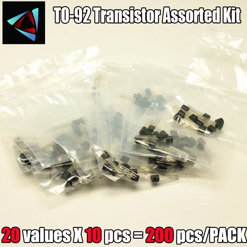 TL431 2N2222 78L05 S9012 S9013 S9014 A1015 C1815 S8050 S8550 TO 92 20valuesx10 шт = 200 набор транзисторов|assortment kit|kit