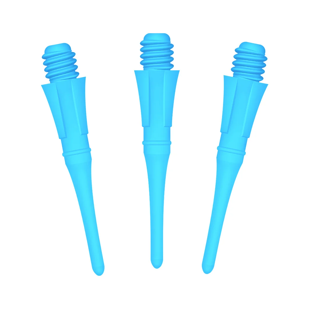 100 Pointes De Fléchettes Souples (soft Tips) - Filetage 2BA, 8 Couleurs Mélangées - Pour Soft Darts, Remplacement Facile - Plastique Haute Qualité - 3