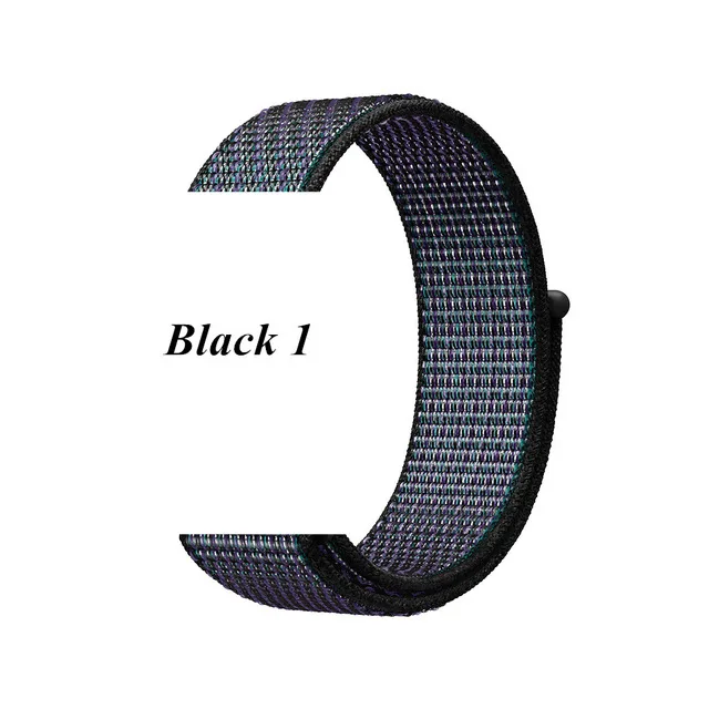 Q9 Nylon Loop Strap For Q3 Q8 Q8A Sport Watch Band Smartwatch Silicon Wrist Bracelet Replacement Quick Release belt - Цвет: Nylon 6