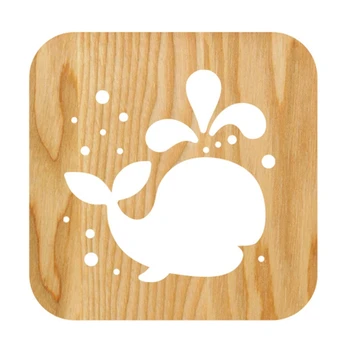 

3D Wooden Animal Whale USB Night Light LED Table Lamp Novelty Kids Bedroom Decor