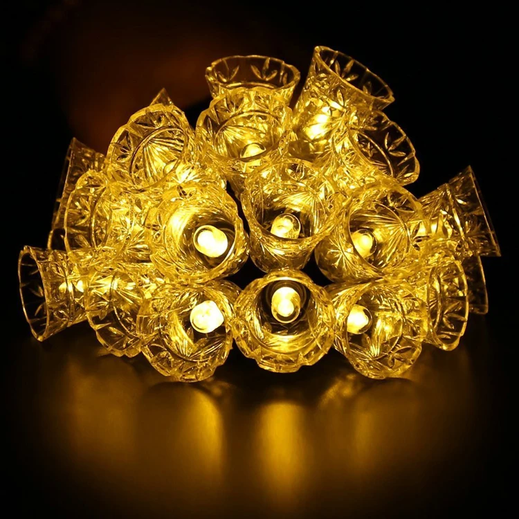Солнечный светильник колокольчик 20LED открытый сад лужайка Рождество День Весна фестиваль свадебный декоративный светильник s