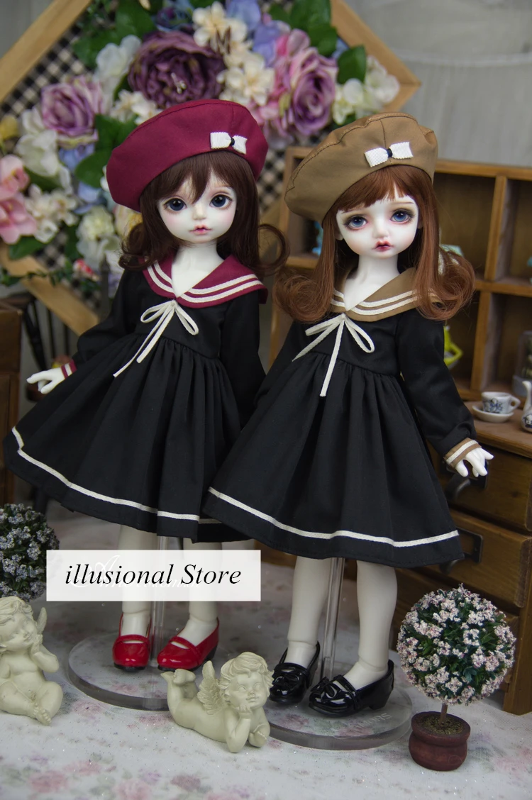 BJD SD Кукла Одежда моряцкий костюм лолита платье шляпа для 1/3 sd10 1/4msd bjd девочка кукла-мальчик одежда