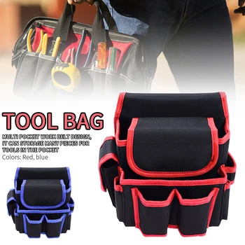 

Carrying Electrician Construction Tool Bag Gardening Oxford Cloth With Waist Belt Storage Packaging Multi Pocket Work Apron