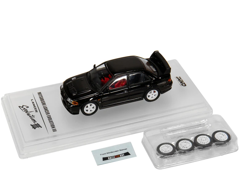 INNO64 1: 64 Mitsubishi LANCER GSR EVO III 1995 черный литой модельный автомобиль