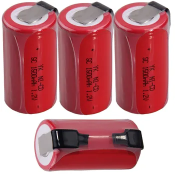 

high quality 4 pieces battery SC batteries for power tools 1.2v nicd 1500mah COLOR RANDOM