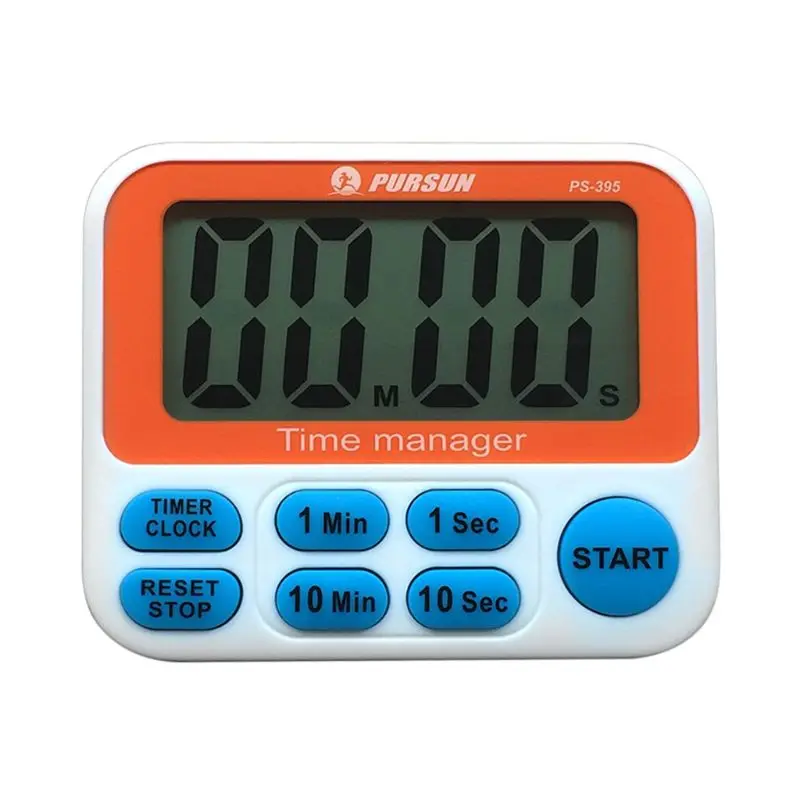 

LCD Digital Timer & Countdown Kitchen Alarm Clock with Magnet Stand Hanging Hook
