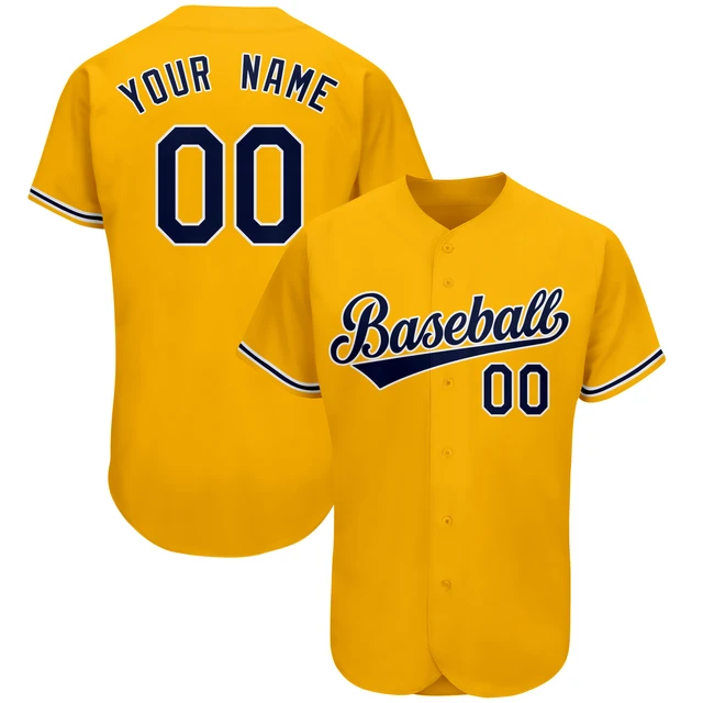 Personalized Custom Baseball Jerseys Shirt Print Team Name/Number Softball Jersey Club League Game Training Uniform for Men/Kids B3-04-01-324 As Pic