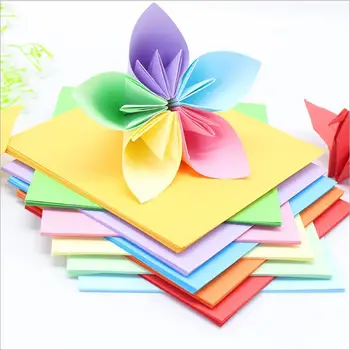 

100pcs Folding Origami Paper DIY Scrapbooking Craft Square Wedding Party Supplies Paper-cut Material Kids Handmade Scrapbooking
