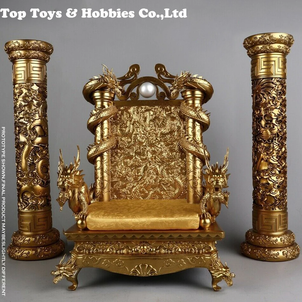 

Hot Figure Accessory Furniture 1/6 Scale Ancient Dragon King Chair Throne Base Model Figure Scene Accoessories for fans collecti