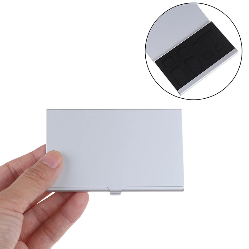 Aluminum Alloy Portable 3 In 1 Aluminum For SD Card Holder Memory Cards Storage Box Case Holder Protector Easy Carry