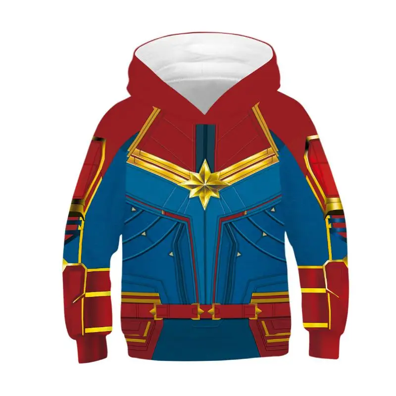 Manteau fille/ г. Пальто свитер «мстители», «Капитан Америка», «Человек-паук» осеннее пальто с капюшоном, Детская куртка