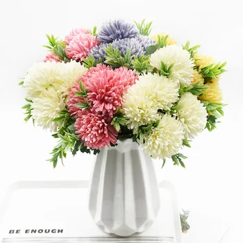 

Artificial chrysanthemum bouquet 5 forks 5 heads for Home decoration accessories Diy Wedding holiday supplies Indoor furnishings