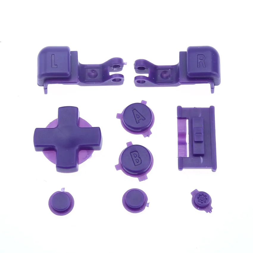 YuXi для NAND Gameboy Advance SP полный набор кнопочных деталей для GBA SP A B Выберите Start power On Off L R Кнопки D Pad - Цвет: Purple