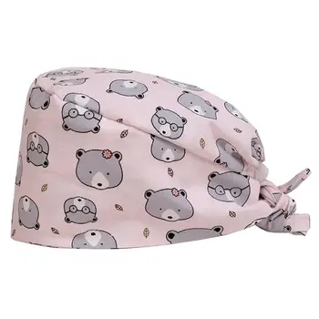 

1Pc Soft Cotton Chemotherapy Cap Head Warp Flower Pattern Nightcap Hair Color Hair Loss Cap Hair Dust Cover Headgear