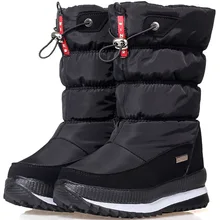 KushyShoo/утепленные женские зимние ботинки; Повседневная хлопковая обувь; нескользящая теплая водонепроницаемая зимняя обувь; зимние ботинки для родителей и детей