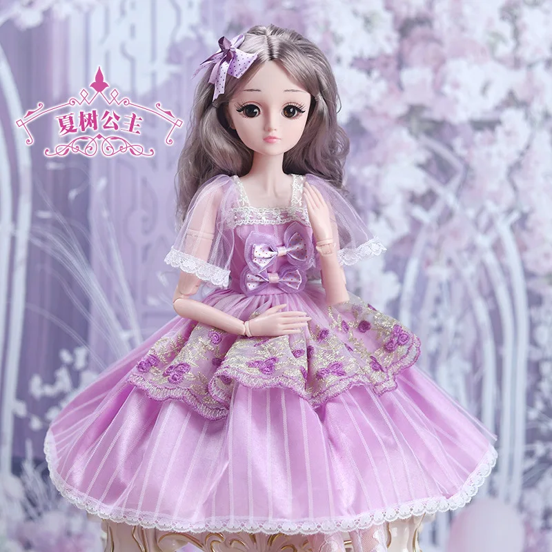 1/3 60 см BJD куклы с платье 14 Совместное подвижный красивые свадебные туфли