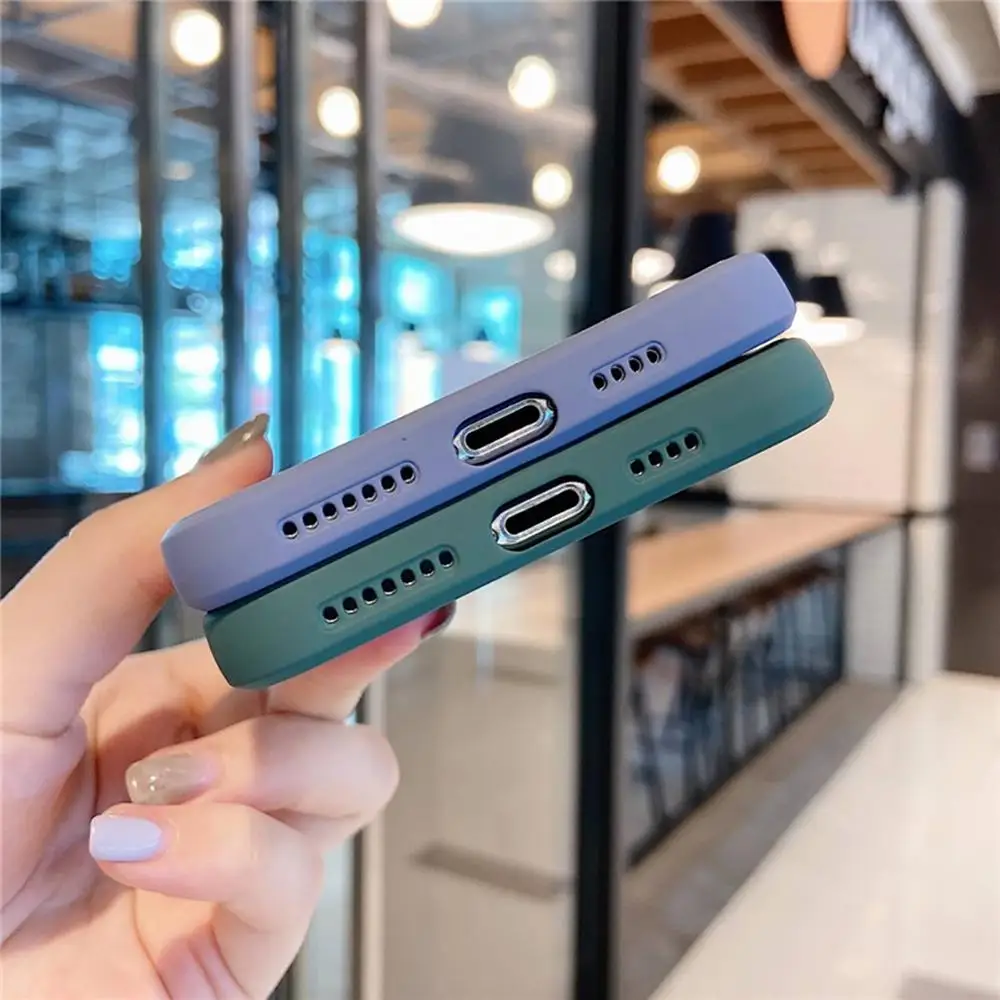 Luxury cube silicone liquid case for apple iphone