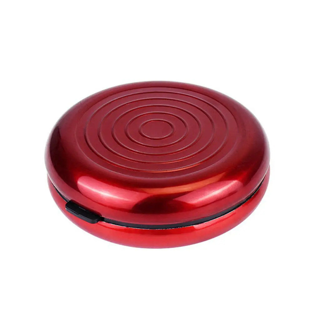 New Euro Dollar Alloy Coin Dispenser Mini Alloy Coin Dispenser Storage Eco-friendly Storage Box HOT - Цвет: Красный