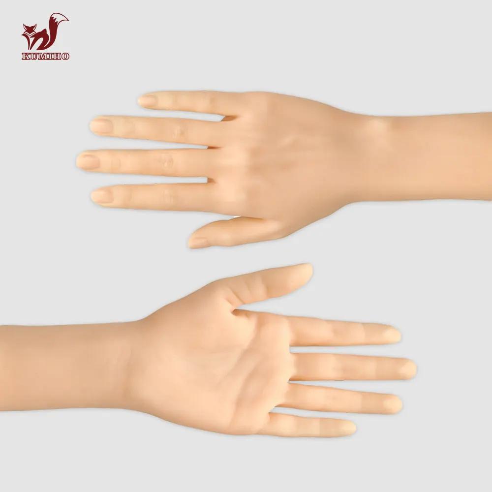 Offer KUMIHO Realistic Silicone FemaleHand Models Left and Right Hand