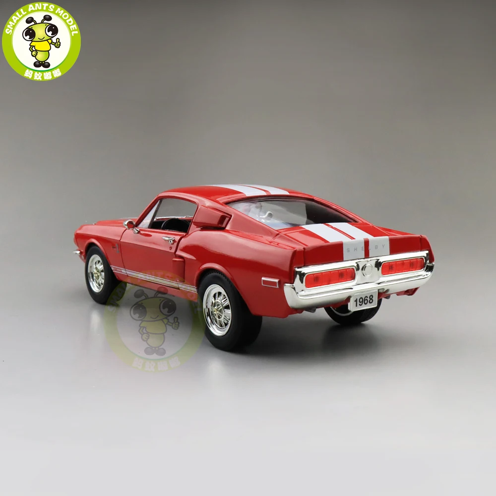 1/18 1968 Ford Shelby Mustang GT-500KR дорожный знак литая модель автомобиля игрушки для мальчиков и девочек подарок