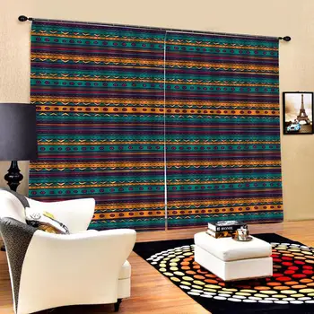 

Blackout curtain 3D Curtain Luxury Blackout Window Curtain Living Room stripe curtains