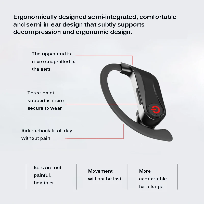 TWS Led экран Bluetooth 5,0 наушники спортивные беспроводные наушники большая мощность бас гарнитура TWS Handsfree наушники с микрофоном